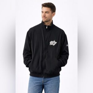 Adidas Track Jacket 2007 NBA All Star Game Las Vegas Pinstripe Men's Large
Black